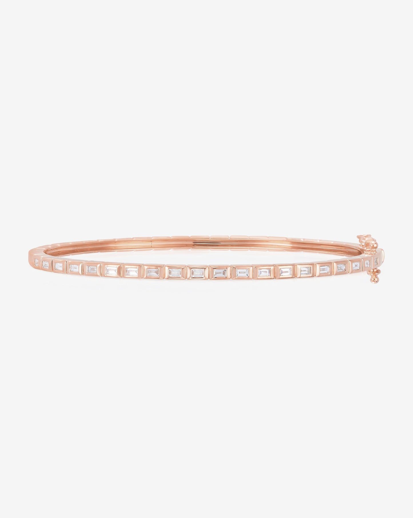 Ring Concierge Bracelets Baguette Bezel Bangle 14k Rose Gold