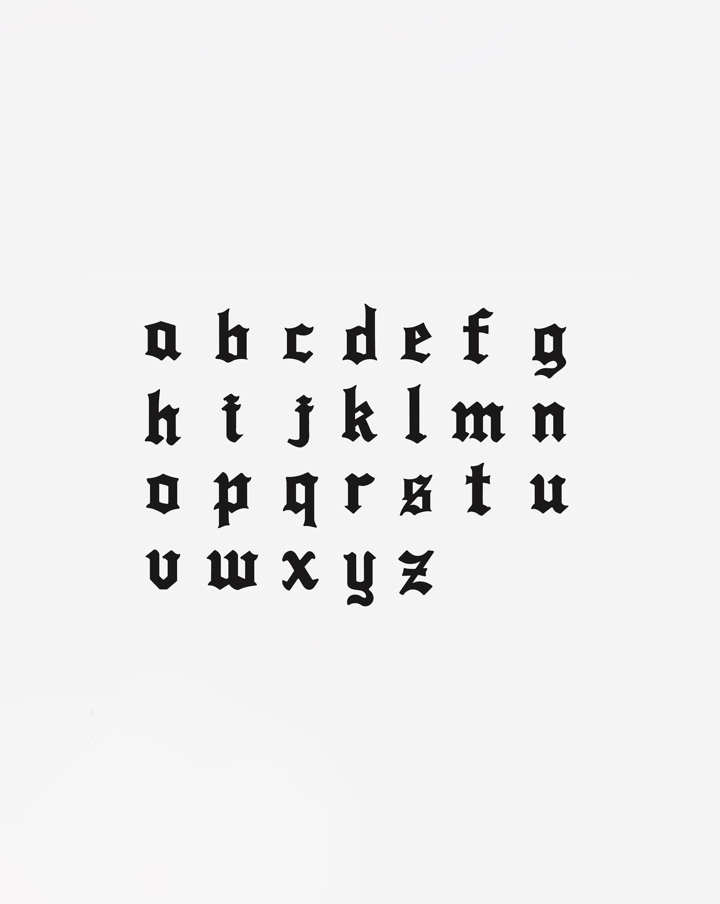 Ring Concierge Necklaces 14k Yellow Gold Personalized Gothic Name + Link Chain Necklace - gothic letter options