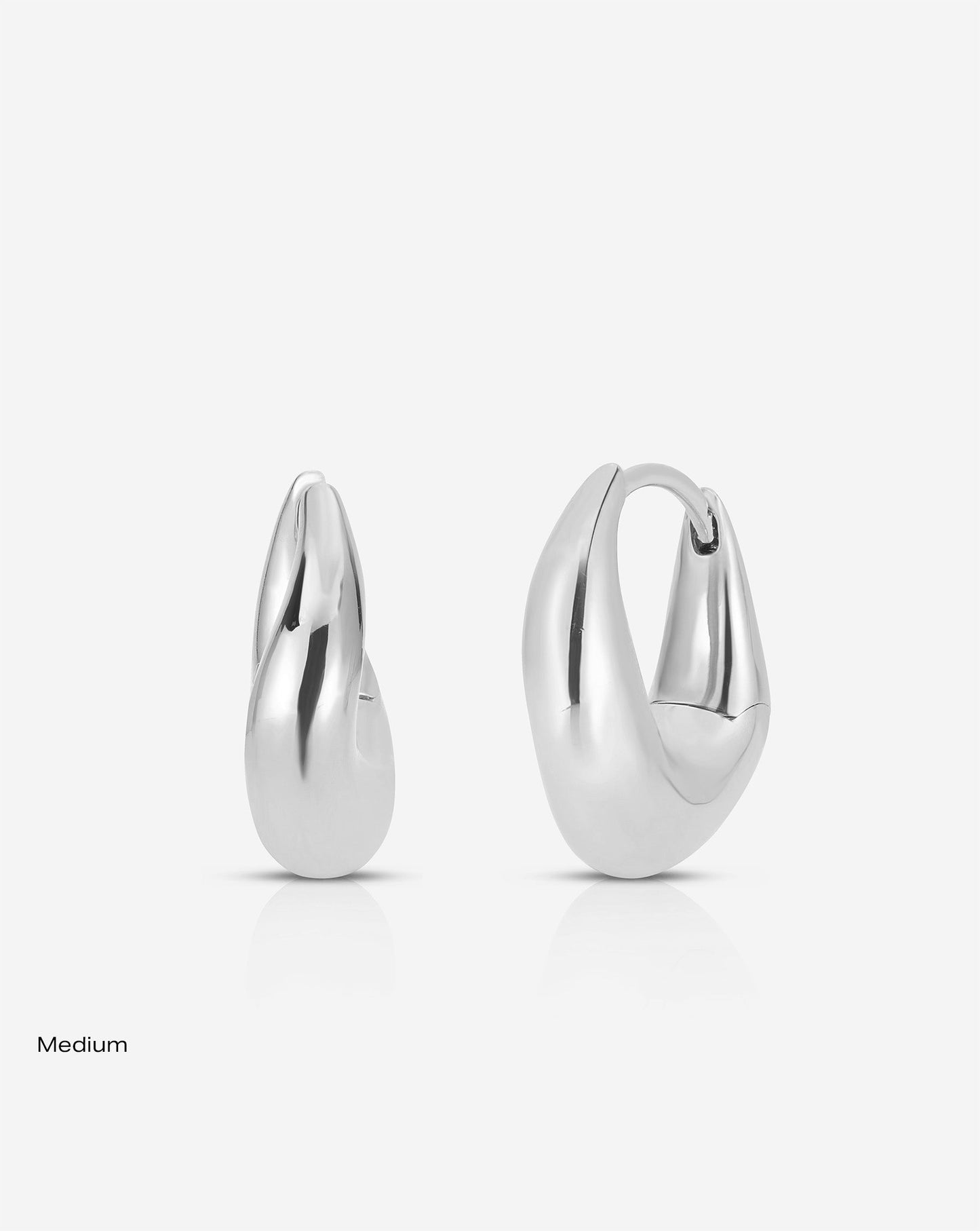 Ring Concierge Movement Cloud Hoops 14k White Gold