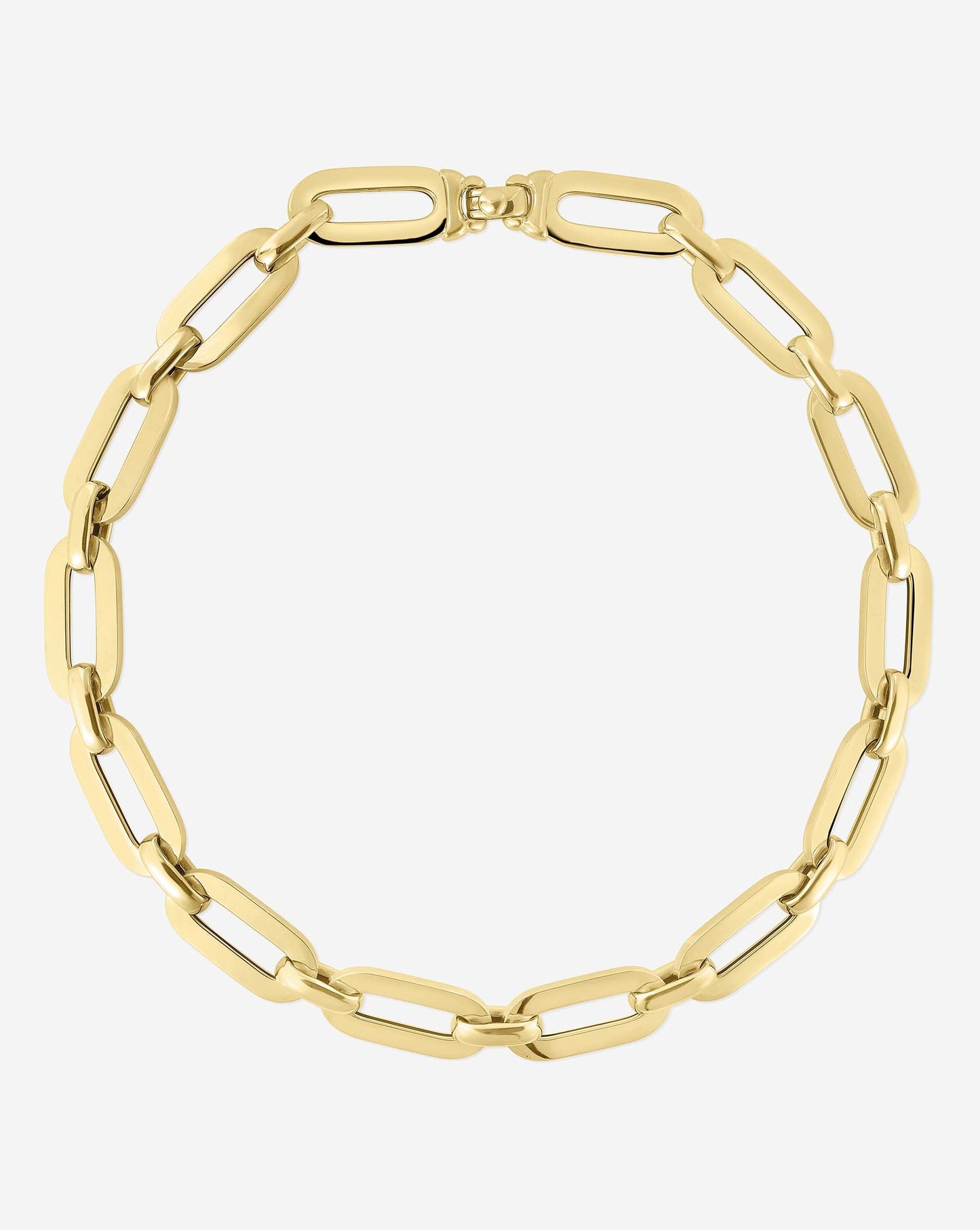 Ring Concierge Bold Gold Link Chain Necklace 14k Yellow Gold
