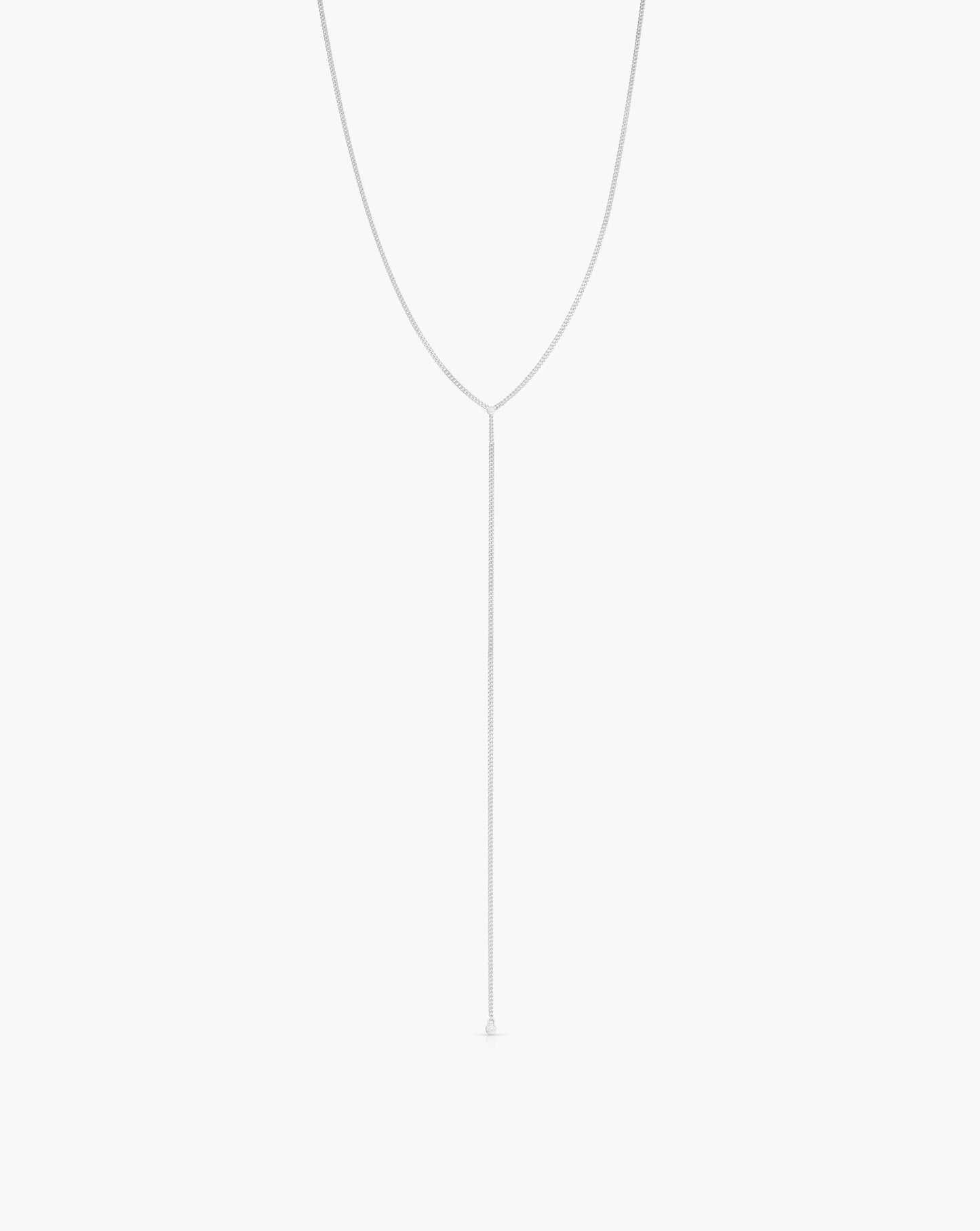 Diamond Cut Curb Chain Lariat