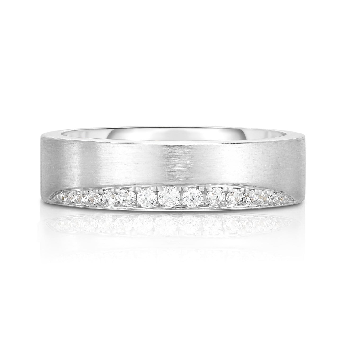 Diamond Edge Wedding Ring - Ring Concierge