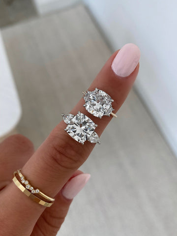 The Best Accent Stone Engagement Rings for Extra Spread and Sparkle