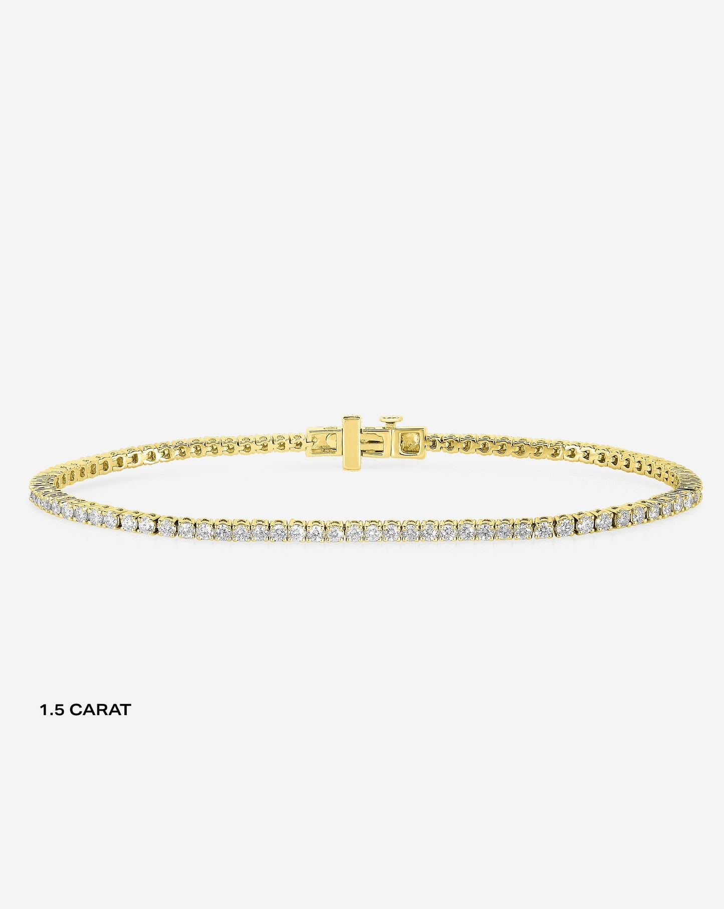 Ring Concierge Bracelets 14k Yellow Gold / 6.5" / 1.5 Carat Total Weight Classic Diamond Tennis Bracelet