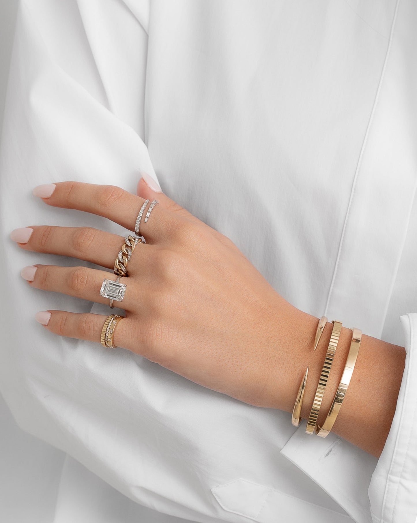 Ring Concierge Bracelets Stackable Gold Bangle