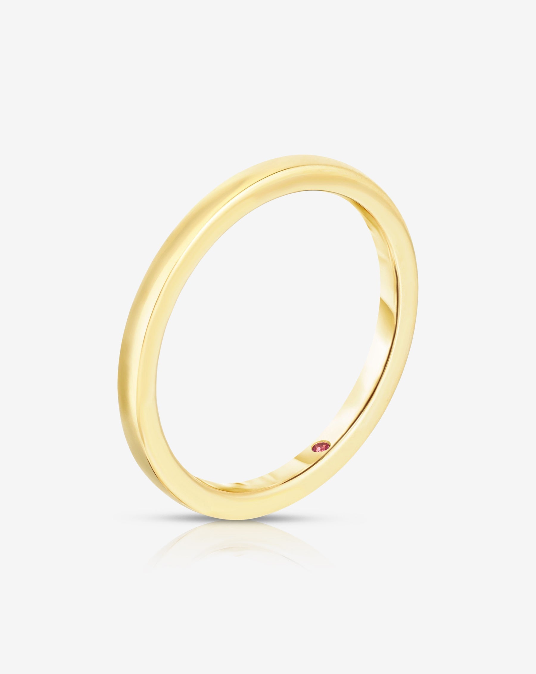 1.5 mm Band with Birthstone with 1 birthstone global