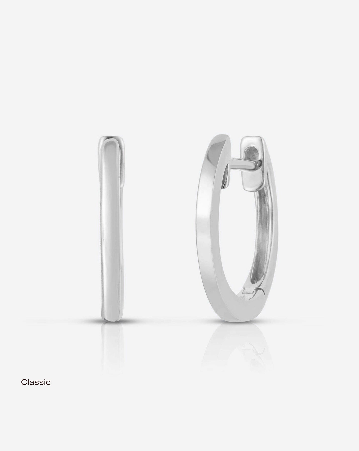 Ring Concierge Earrings Classic Gold Huggies 14k White Gold