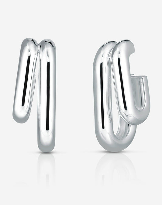 Statement Sterling - Cloud Multi Hoops Sterling Silver