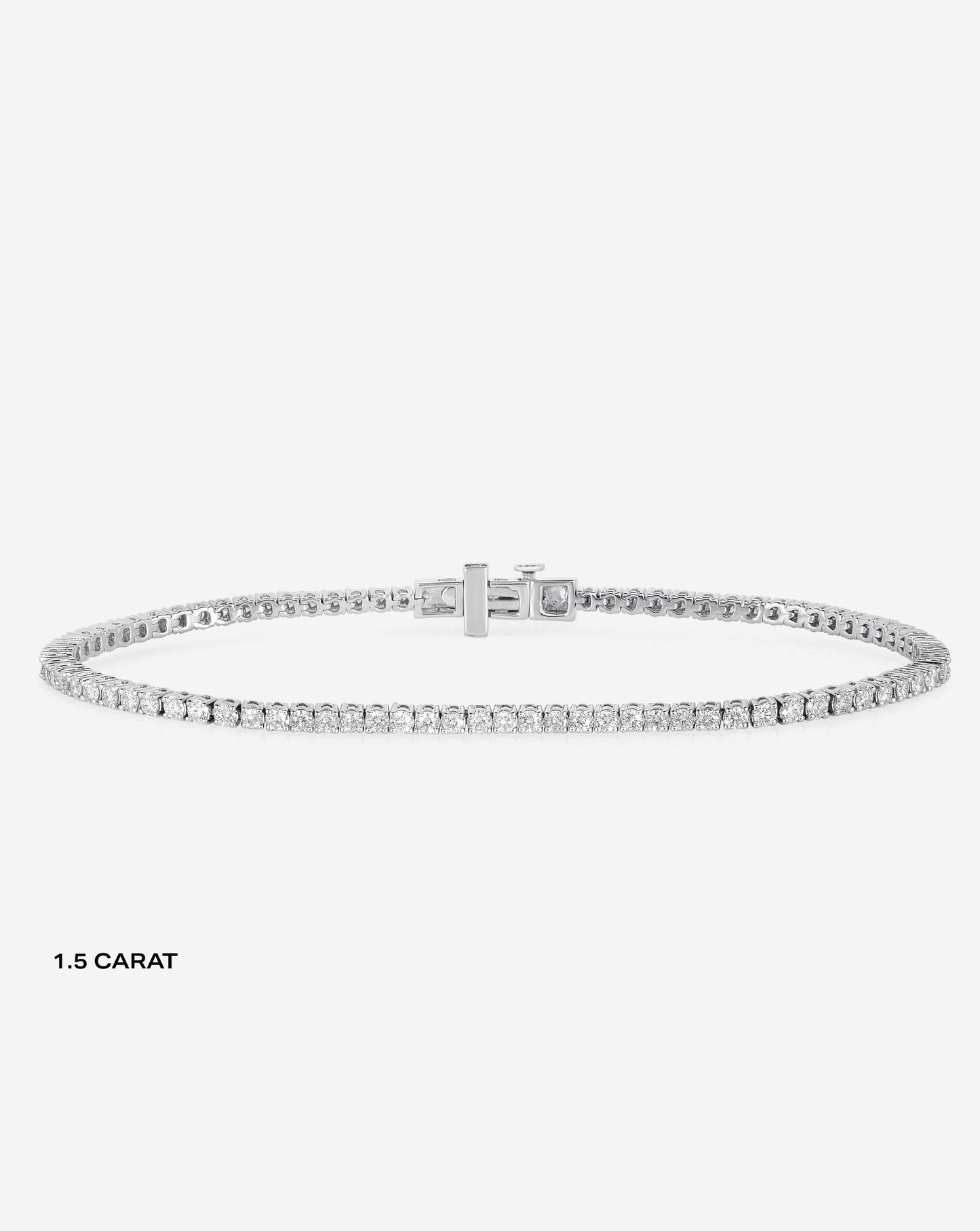 Ring Concierge Bracelets 14k White Gold / 6.5" / 1.5 Carat Total Weight Classic Diamond Tennis Bracelet