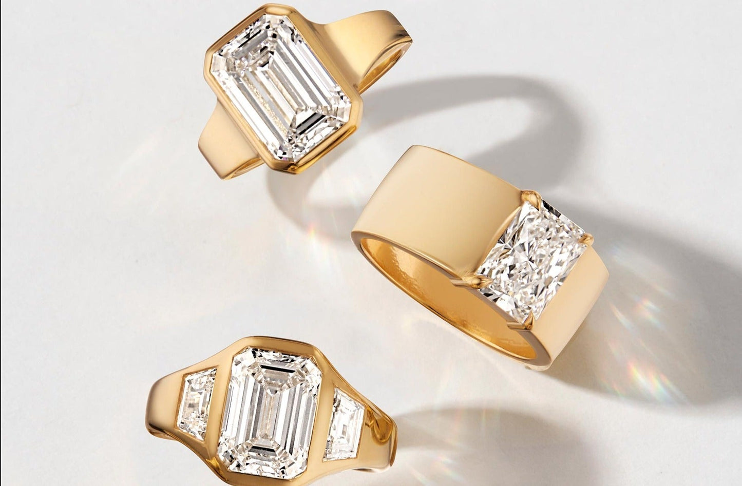 Paragon Bezel Emerald YG multi rings 40675257122904