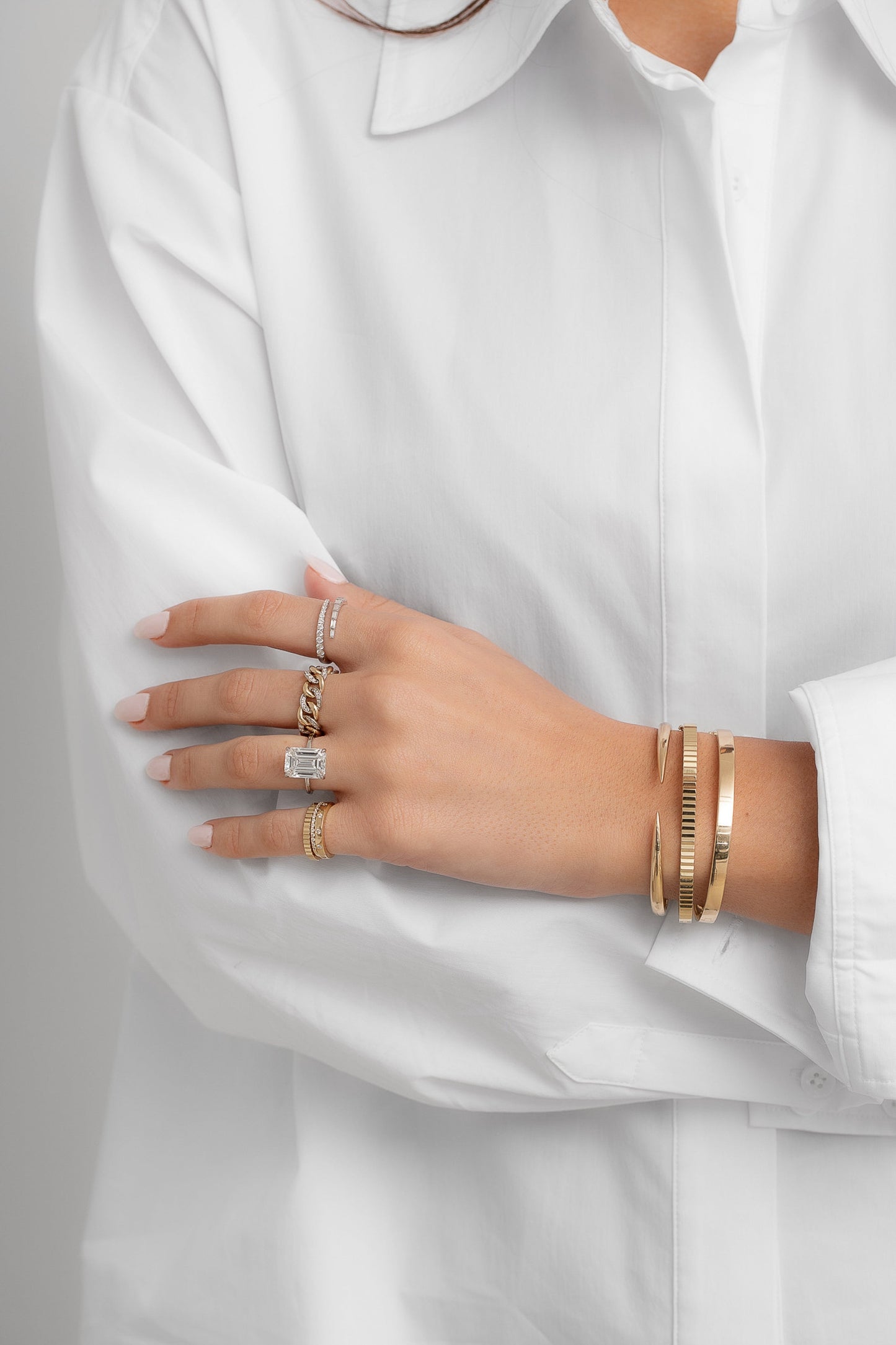 Whisper Thin Emerald YG + HH 40674678669400