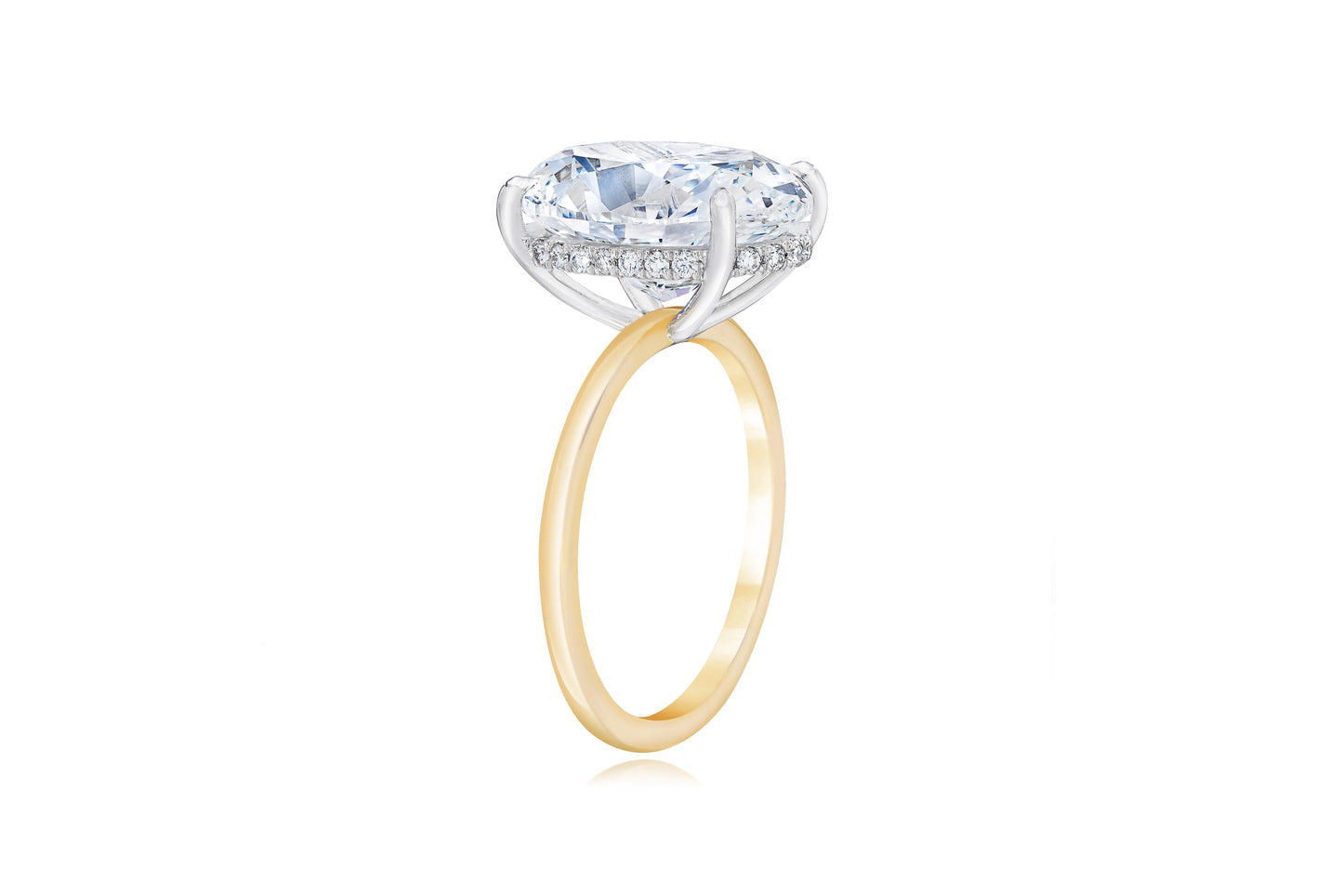 Whisper Thin Antique-Style Cushion YG + HH 40674679652440