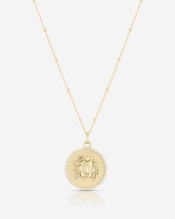 Ring Concierge Necklaces Zodiac Medallion Necklace Leo