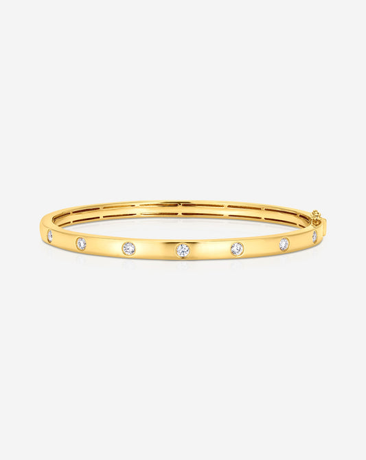 Ring Concierge Bracelets 14k Yellow Gold / 16 cm Inlay Diamond Bangle