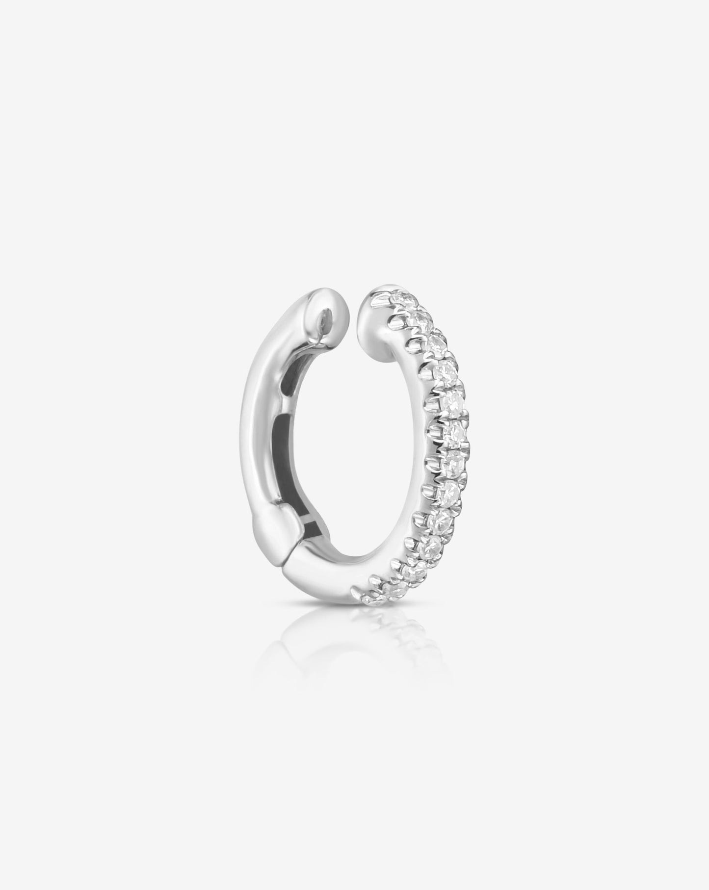 Mini Diamond Ear Cuff - Ring Concierge 14K White Gold