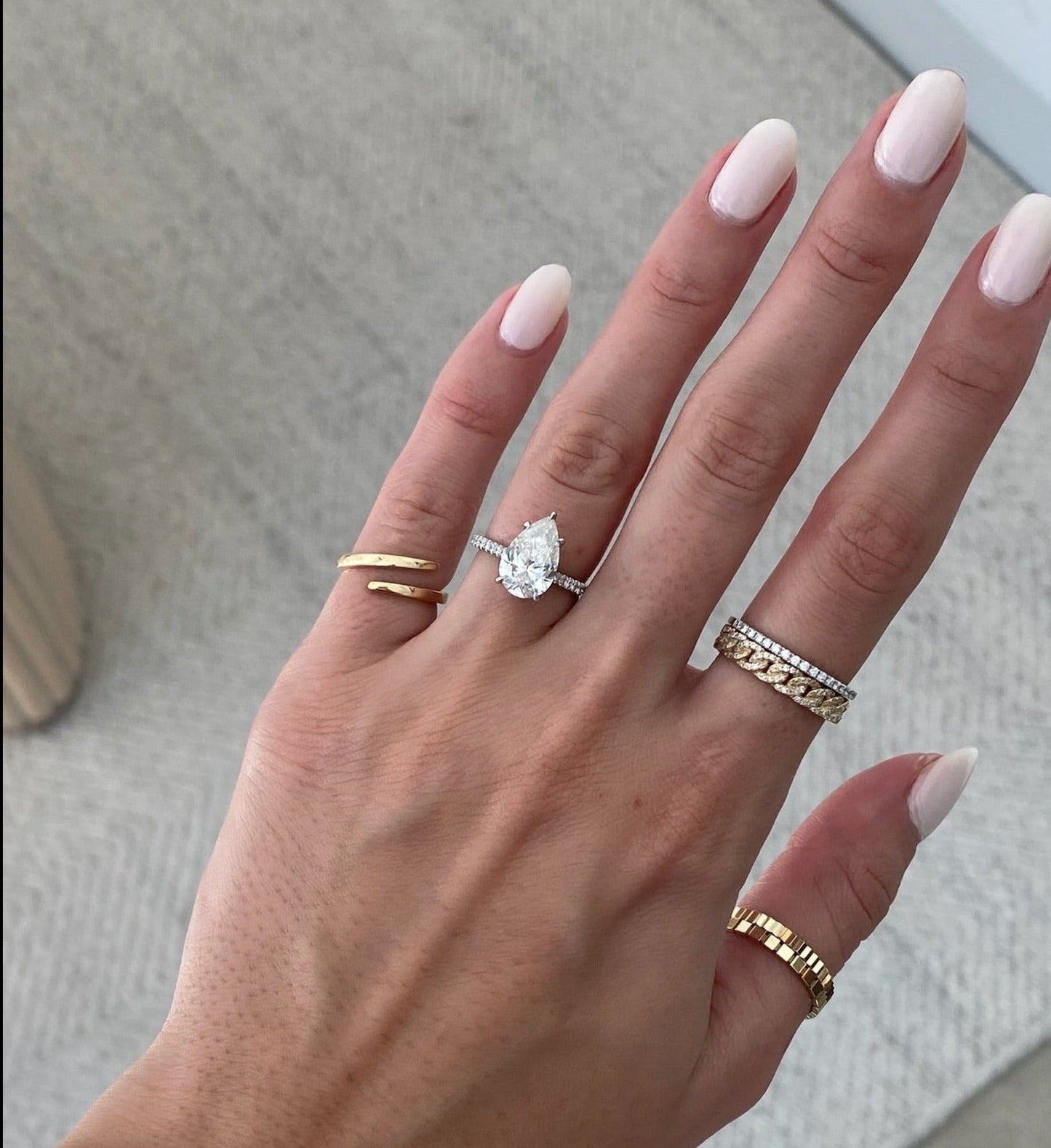 Whisper Thin Pave Pear YG + HH 40675119235160