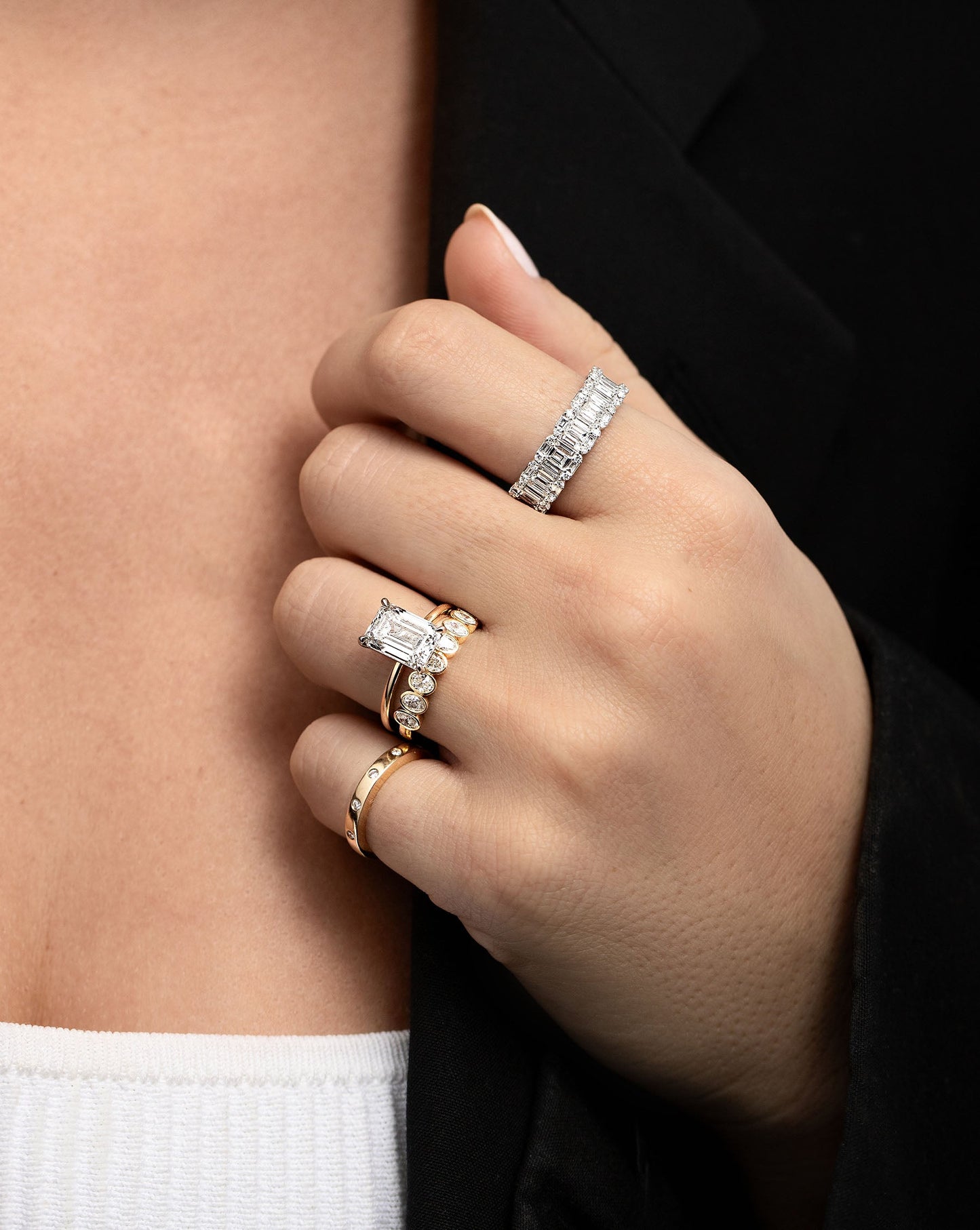 Whisper Thin Emerald YG + HH 40674678669400