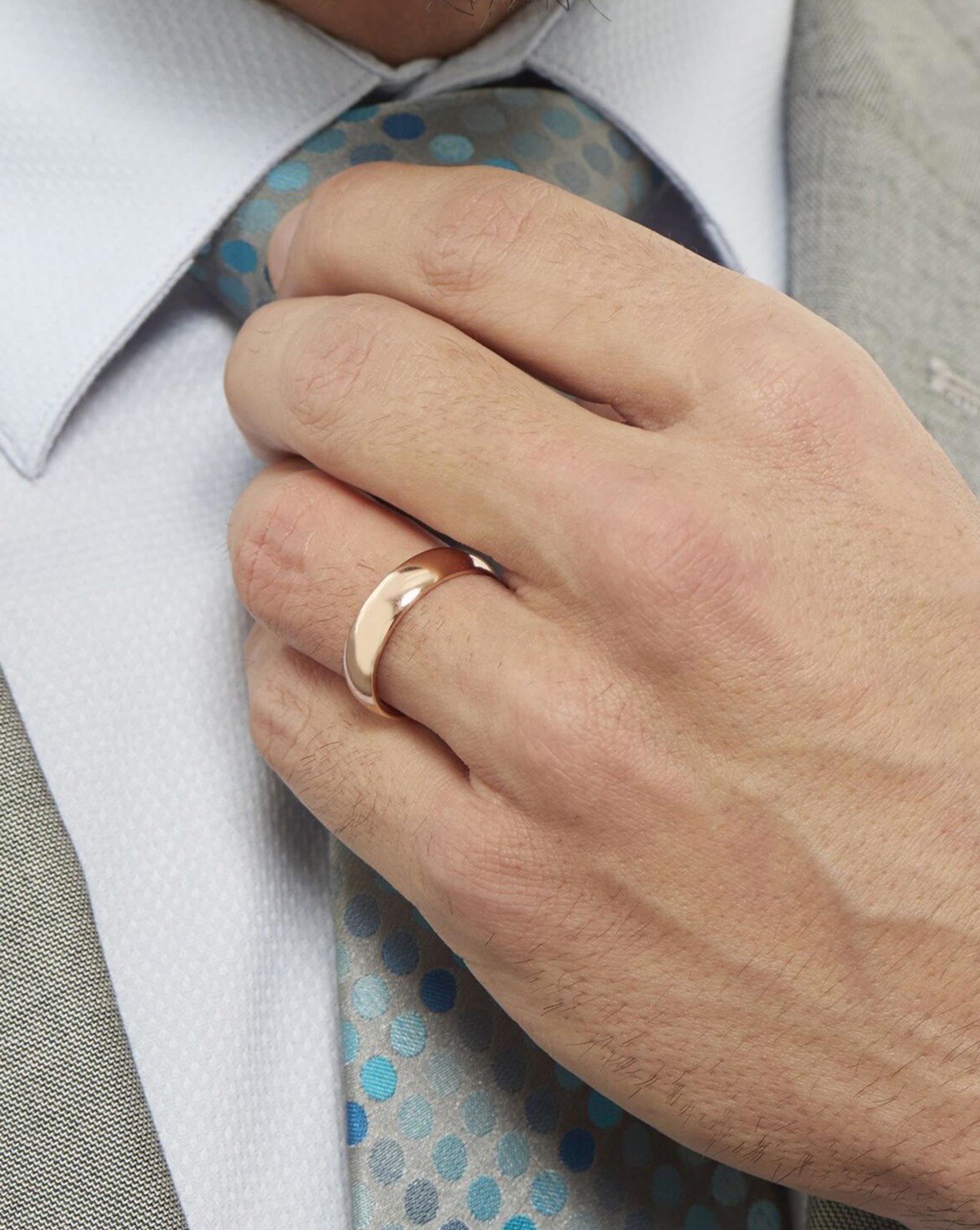 Bridal Mens Rings 5 mm Comfort Fit Wedding Band