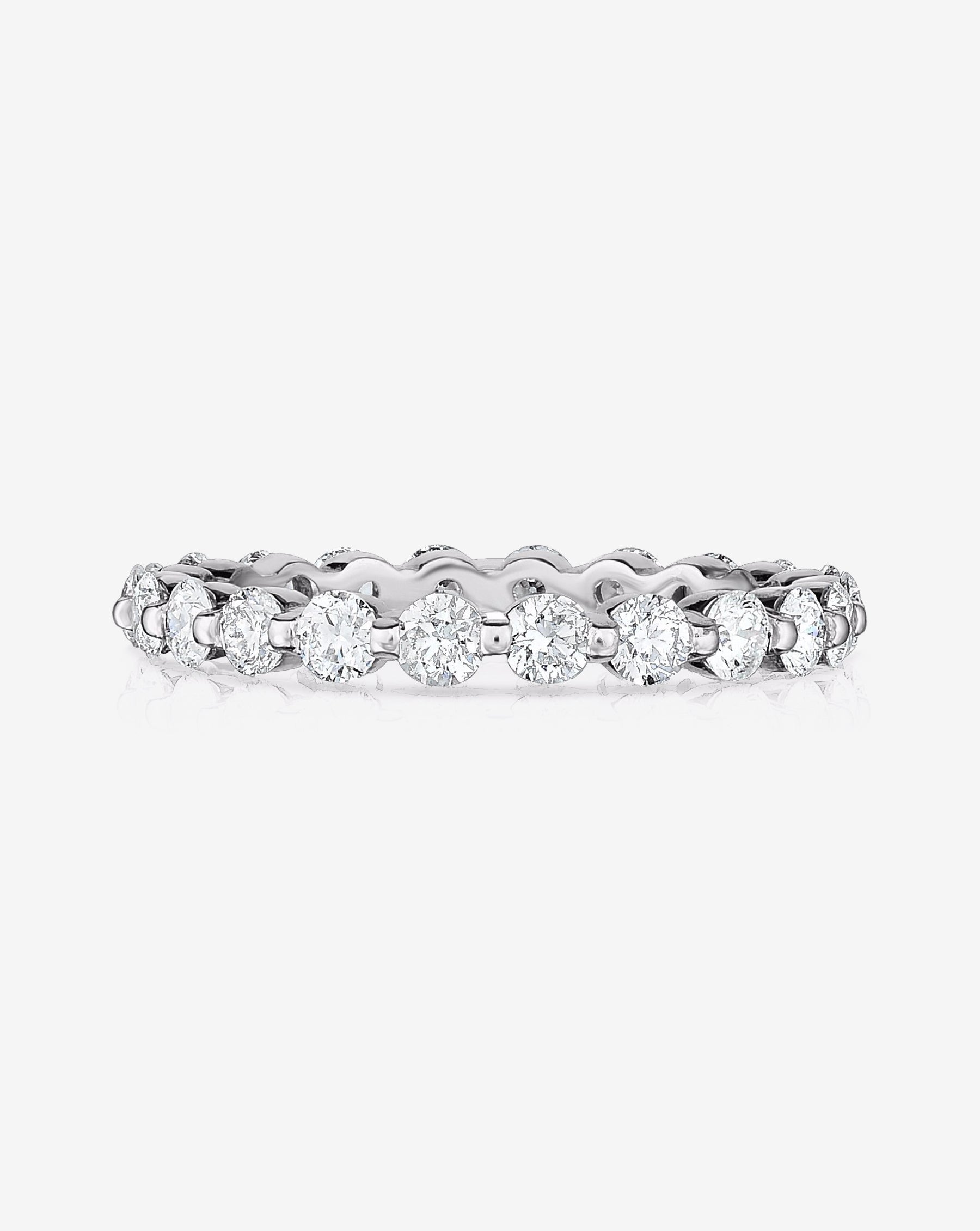 Bridal Wedding Bands Single Prong Eternity Band