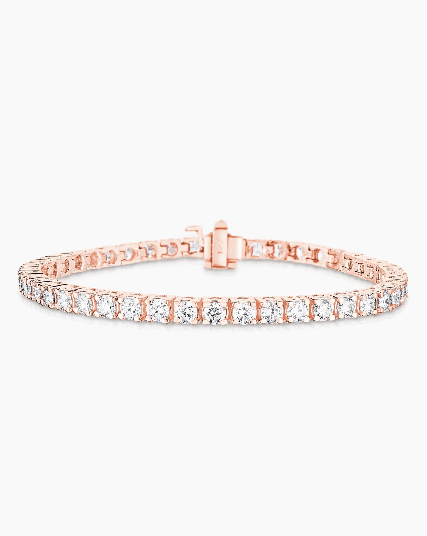 Ring Concierge Bracelets 14k Rose Gold / 6.5" / 2 Carat Total Weight Classic Diamond Tennis Bracelet