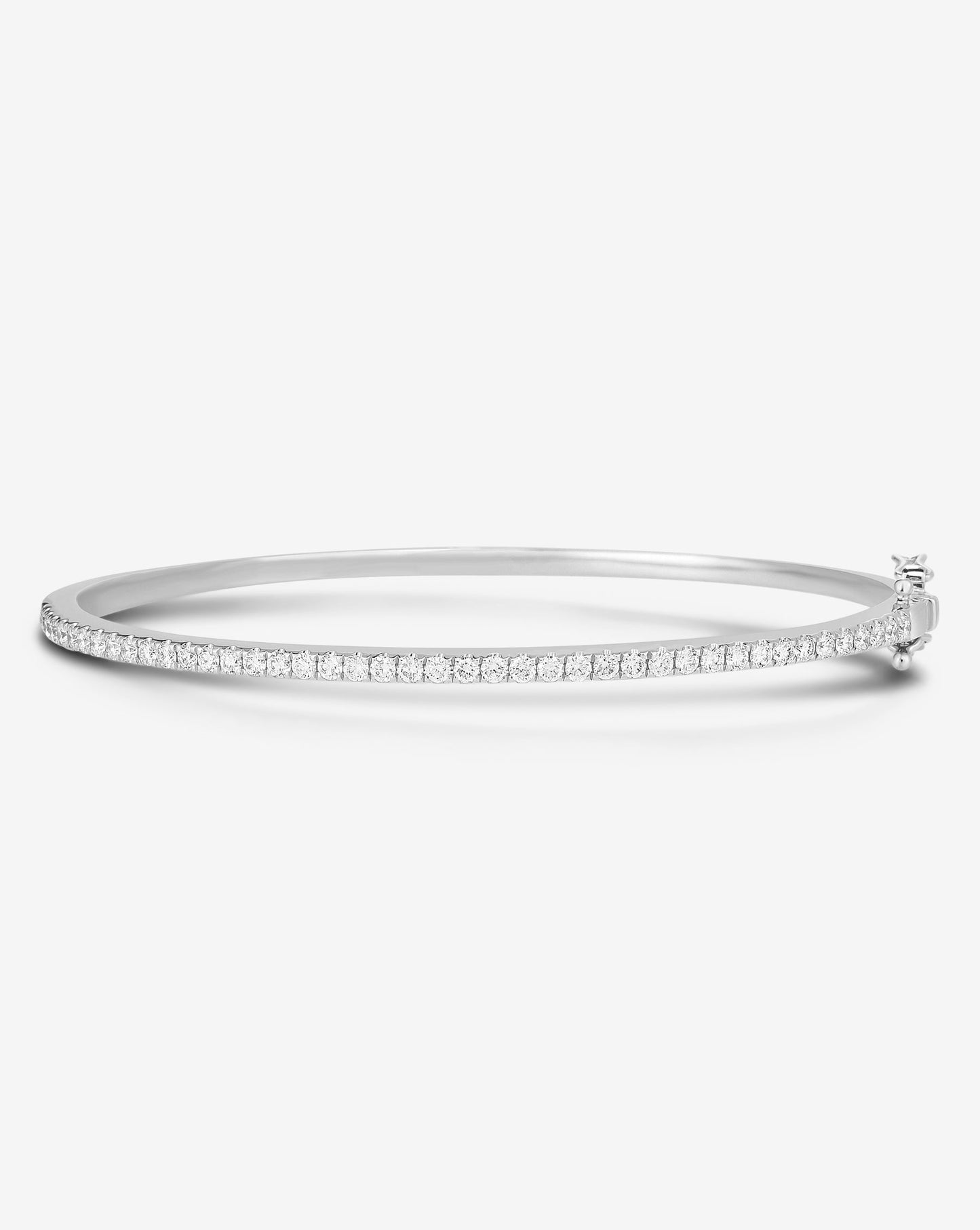 Ring Concierge Bracelets 14k White Gold / 16 cm Classic  Diamond Bangle