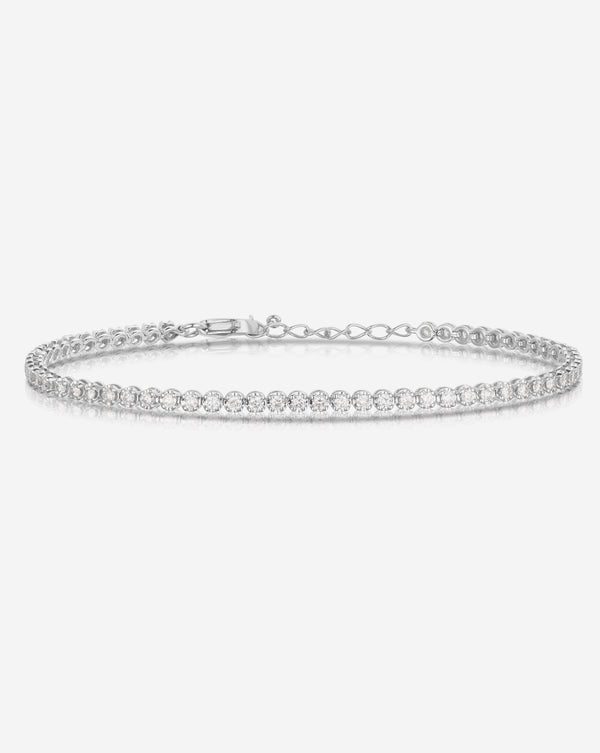 Flat lay of Eternity Mini Diamond Tennis Bracelet