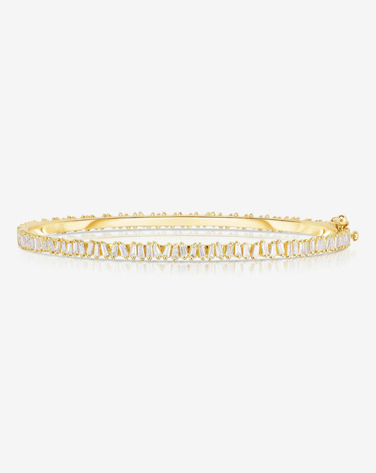 Ring Concierge Bracelets Baguette Ridge Bangle