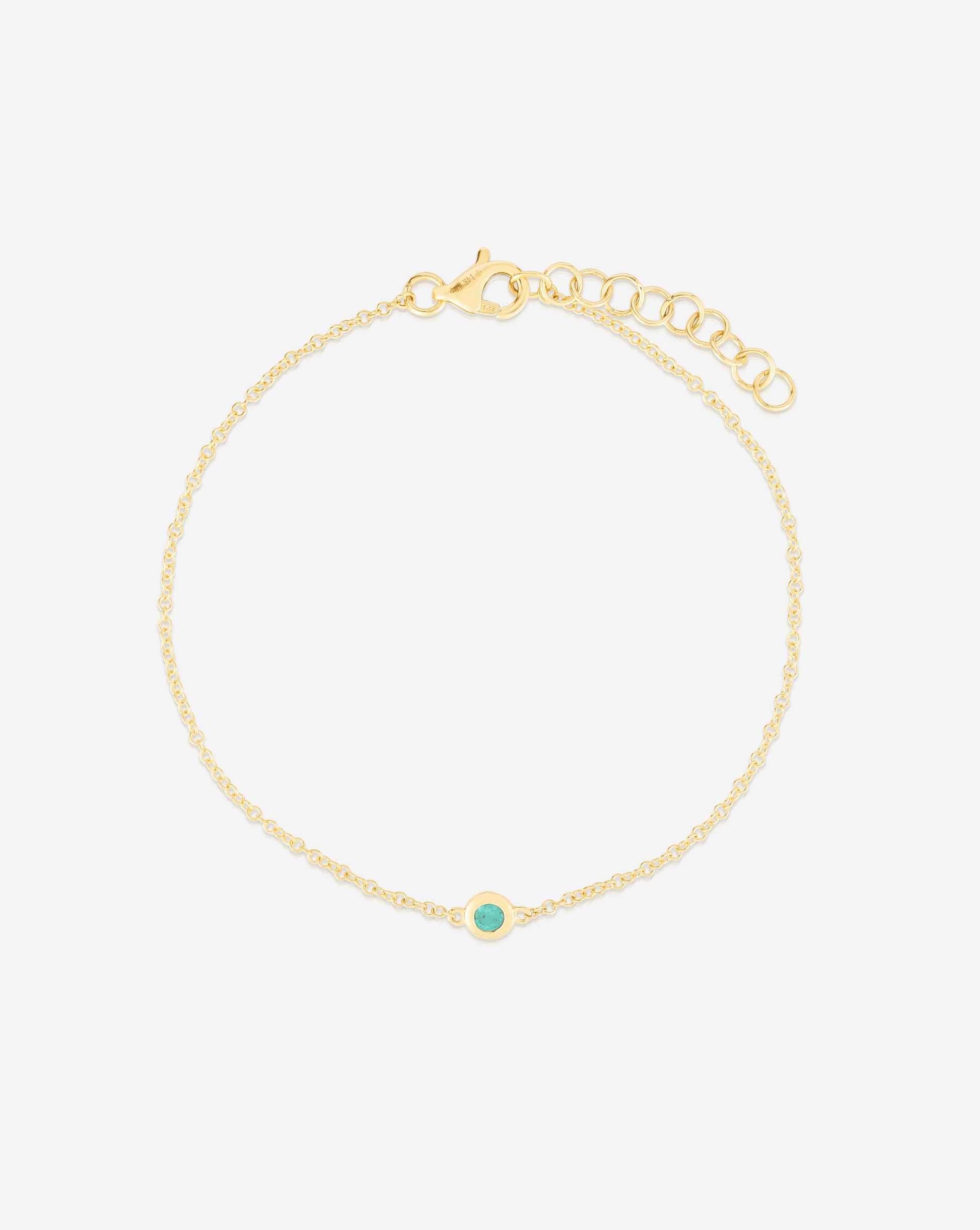 GIF of Gemstone Bezel-Set Bracelet