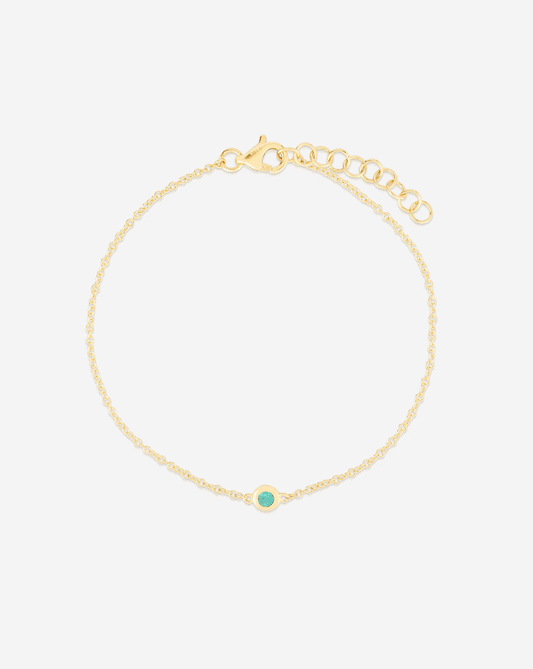 GIF of Gemstone Bezel-Set Bracelet