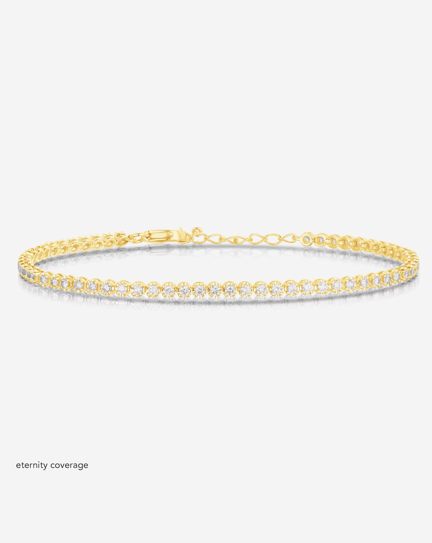 Ring Concierge Bracelets 14k Yellow Gold / Eternity Mini Diamond Tennis Bracelet