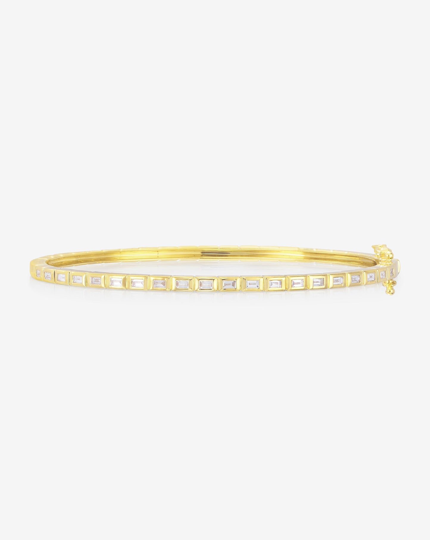 Ring Concierge Bracelets Baguette Bezel Bangle 14k Yellow Gold