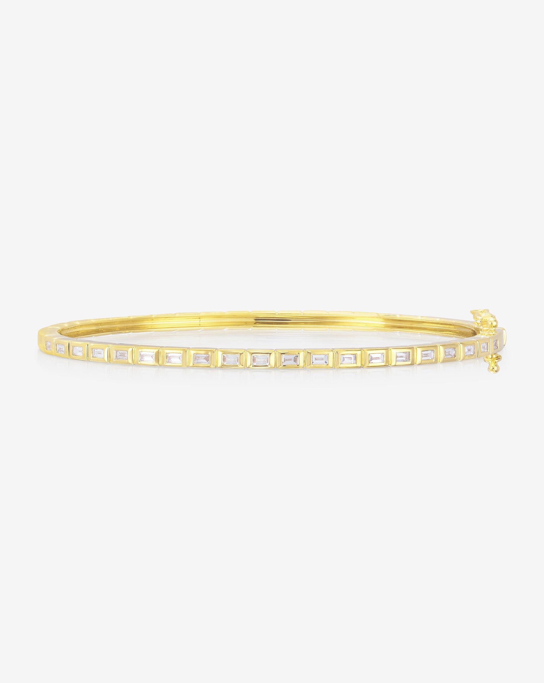 Ring Concierge Bracelets Baguette Bezel Bangle 14k Yellow Gold