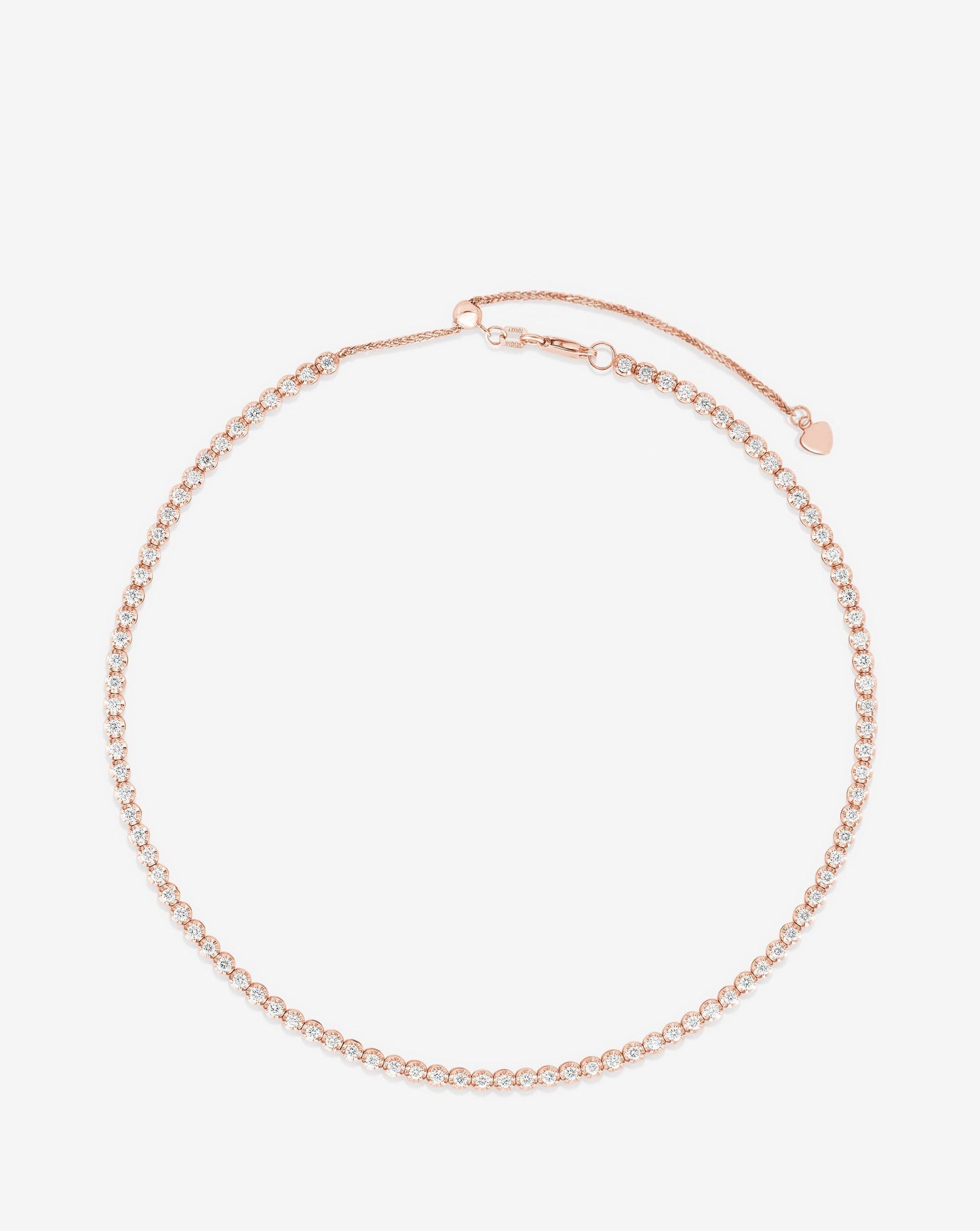 Ring Concierge 14k Rose Gold Multiway Tennis Necklace + Double Wrap Bracelet