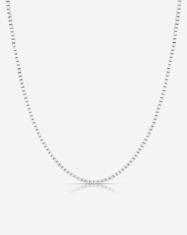 Ring Concierge Necklaces 14k White Gold / 3 carats / 16" Classic Diamond Tennis Necklace