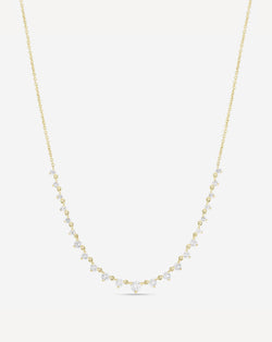 Ring Concierge Necklaces 14k Yellow Gold Graduated Diamond Layering Necklace