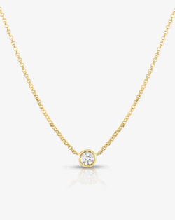 Ring Concierge Mixed Shapes Diamond Pendant Necklace 14kt Yellow Gold
