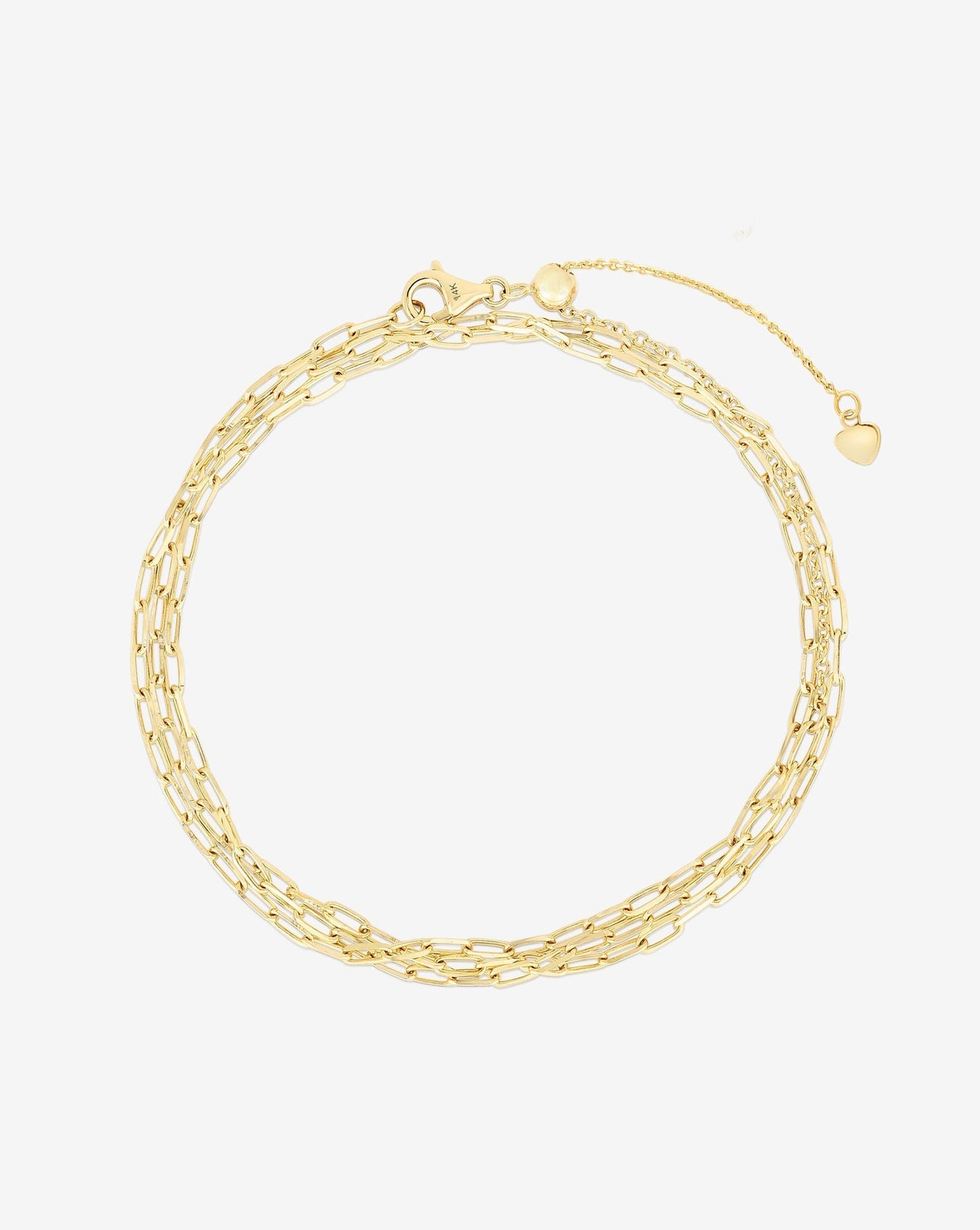 Ring Concierge Necklaces 14k Yellow Gold Multiway Mini Link Necklace + Triple Wrap Bracelet