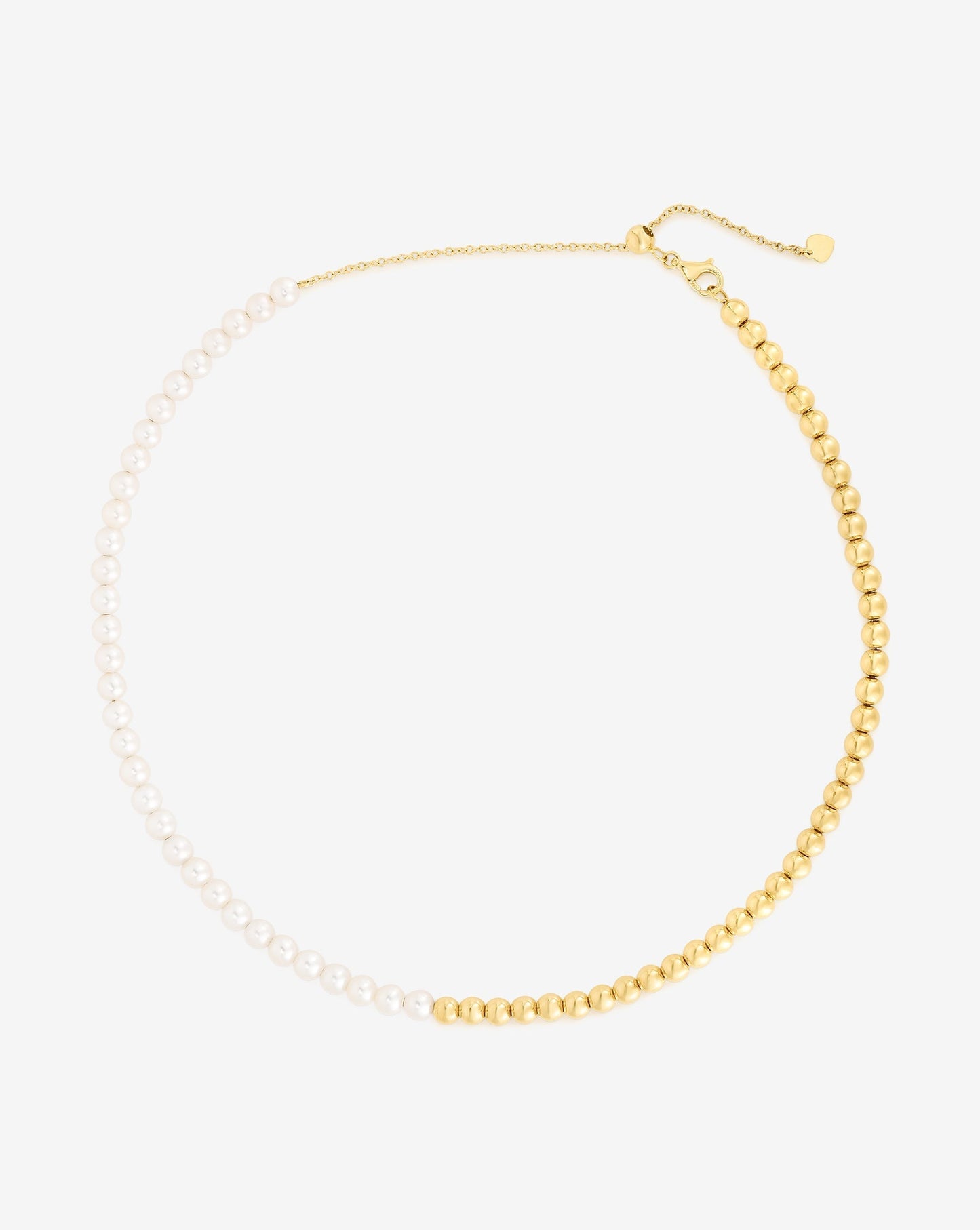 Ring Concierge Necklaces 14k Yellow Gold Multiway Pearl and Gold Beaded Necklace + Double Wrap Bracelet