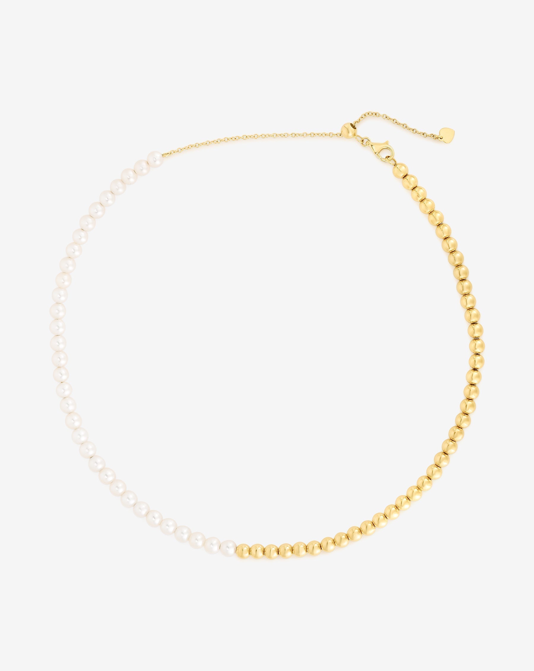 Ring Concierge Necklaces 14k Yellow Gold Multiway Pearl and Gold Beaded Necklace + Double Wrap Bracelet
