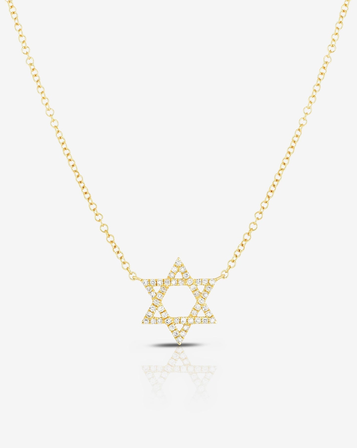 Ring Concierge Necklaces 14k Yellow Gold Star of David Necklace