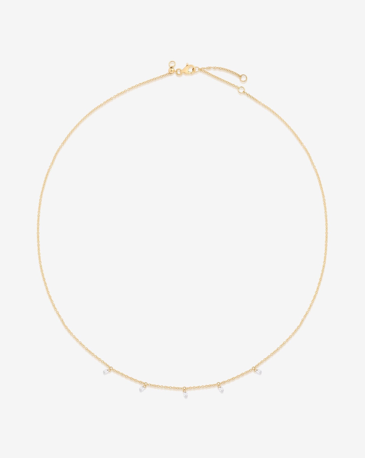 Ring Concierge Necklaces Floating Diamond Necklace in 14K Yellow Gold