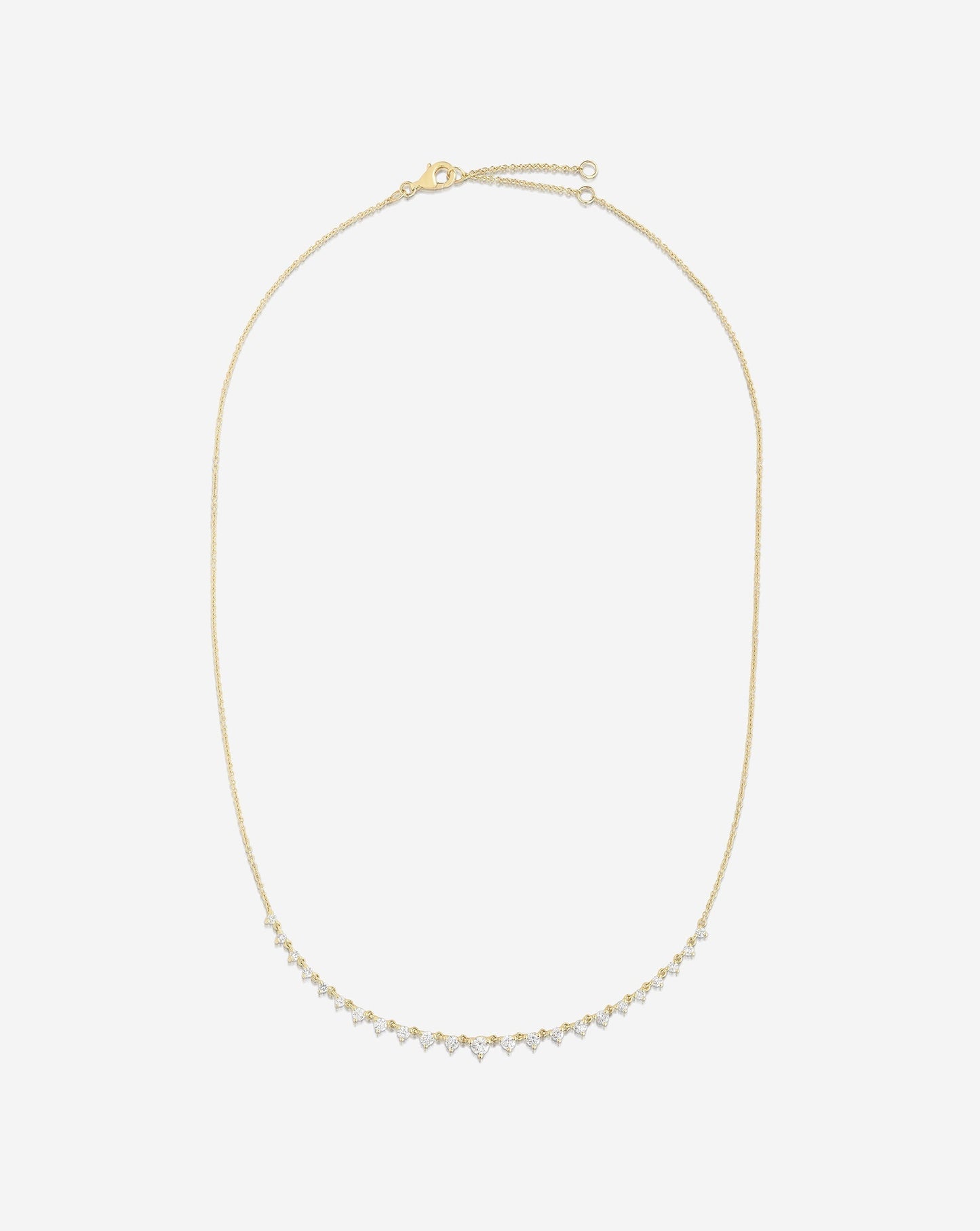 Ring Concierge Necklaces Graduated Diamond Layering Necklace in 14K Yellow Gold