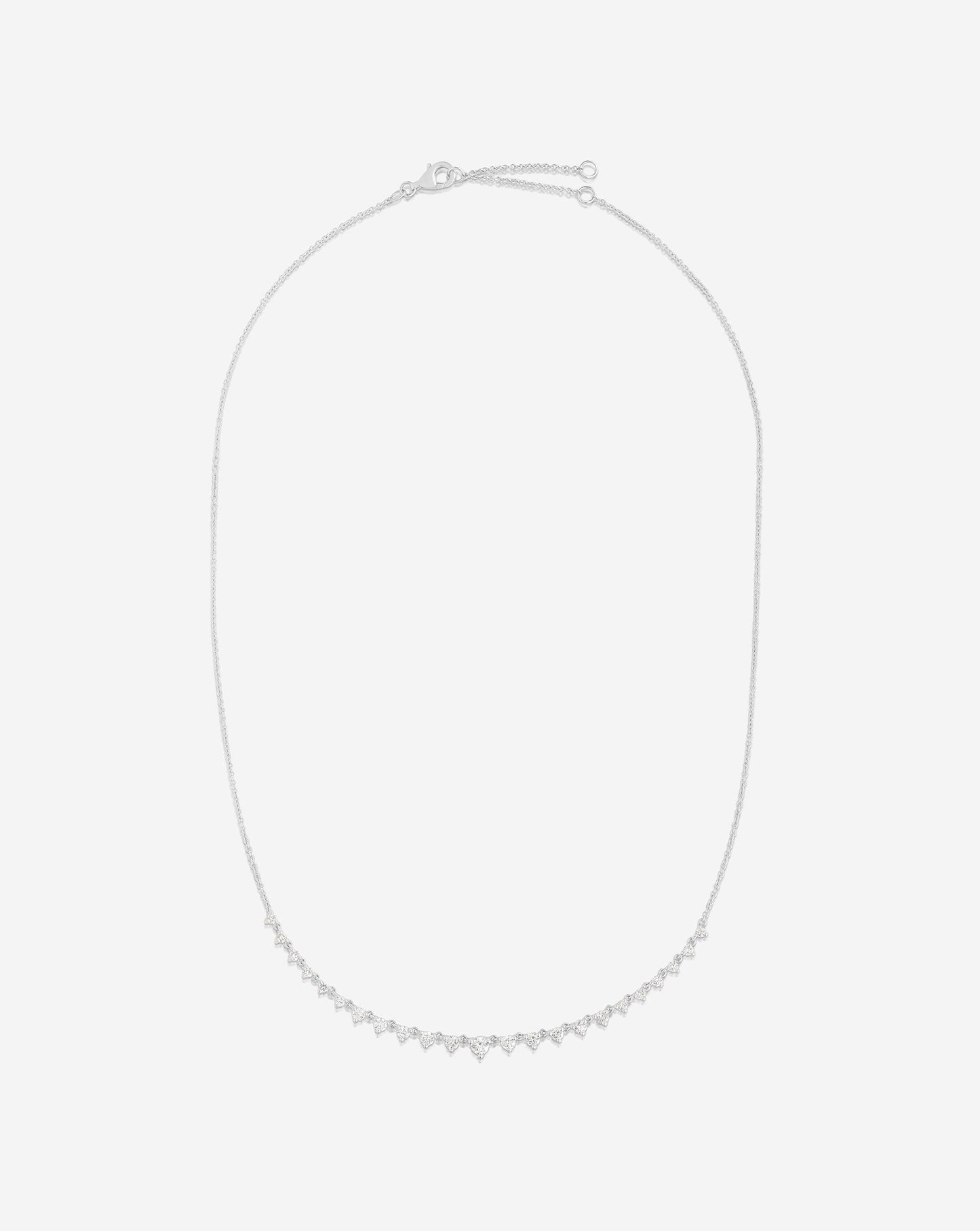 Ring Concierge Necklaces Graduated Diamond Layering Necklace in 14K White Gold