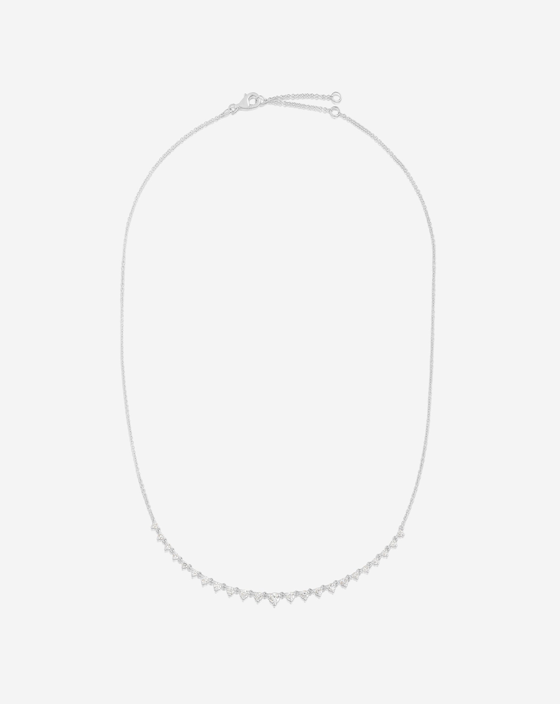 Ring Concierge Necklaces Graduated Diamond Layering Necklace in 14K White Gold