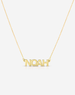Ring Concierge Necklaces Personalized Block Letter Necklace