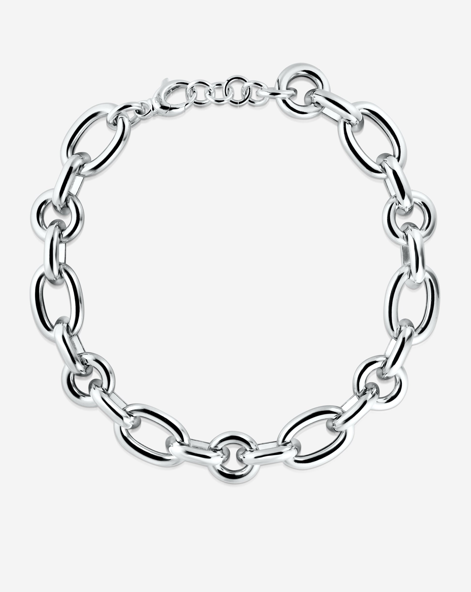 Ring Concierge Necklaces Statement Sterling - Oval Link Chain Necklace
