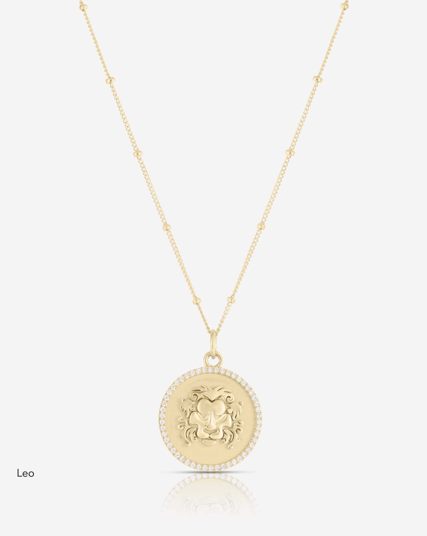 Ring Concierge Necklaces Zodiac Medallion Necklace Leo