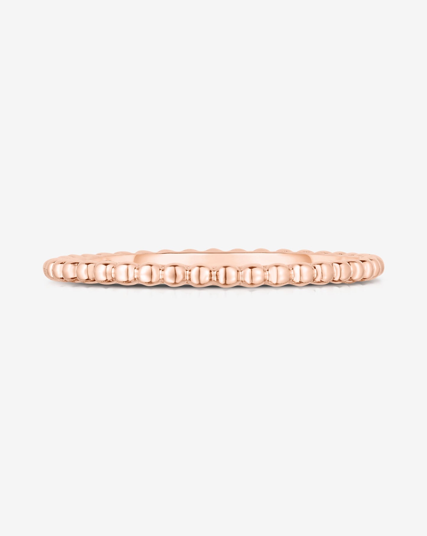 Ring Concierge Rings 14k Rose Gold / 2 Beaded Stackable Ring