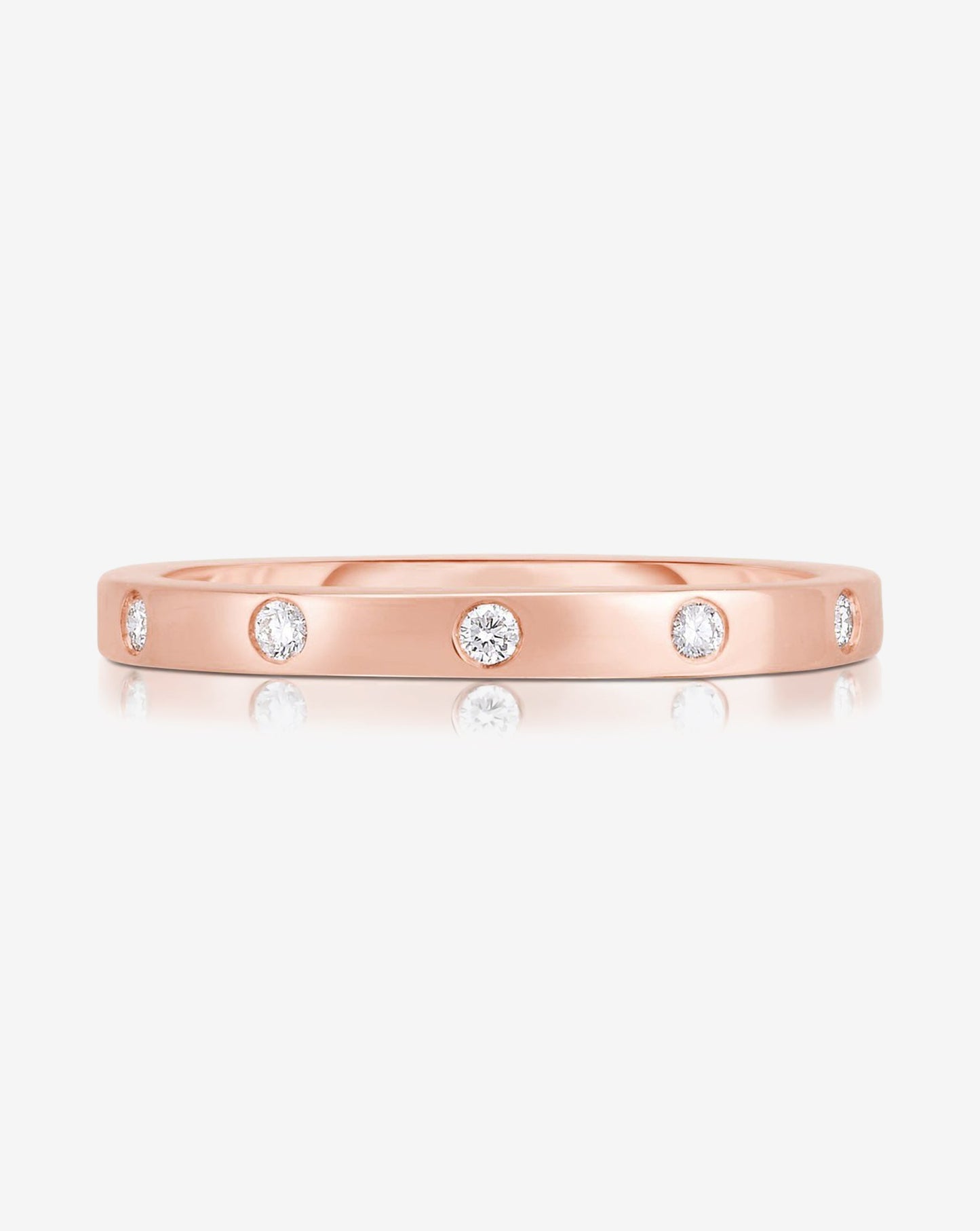 Ring Concierge Rings 14k Rose Gold / 3 Inlay Diamond Ring