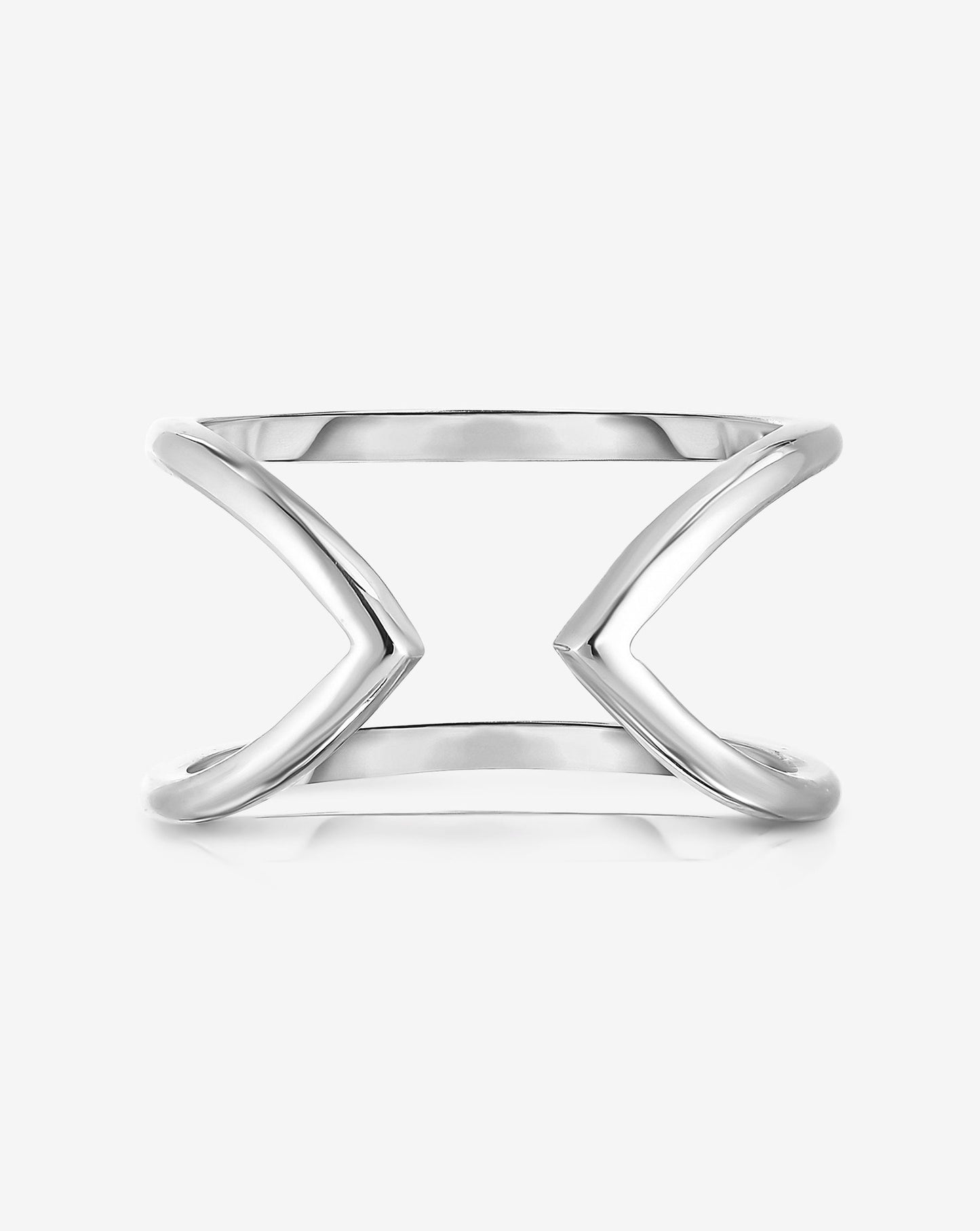 Ring Concierge Rings 14k White Gold / 6 Open Geometric Ring